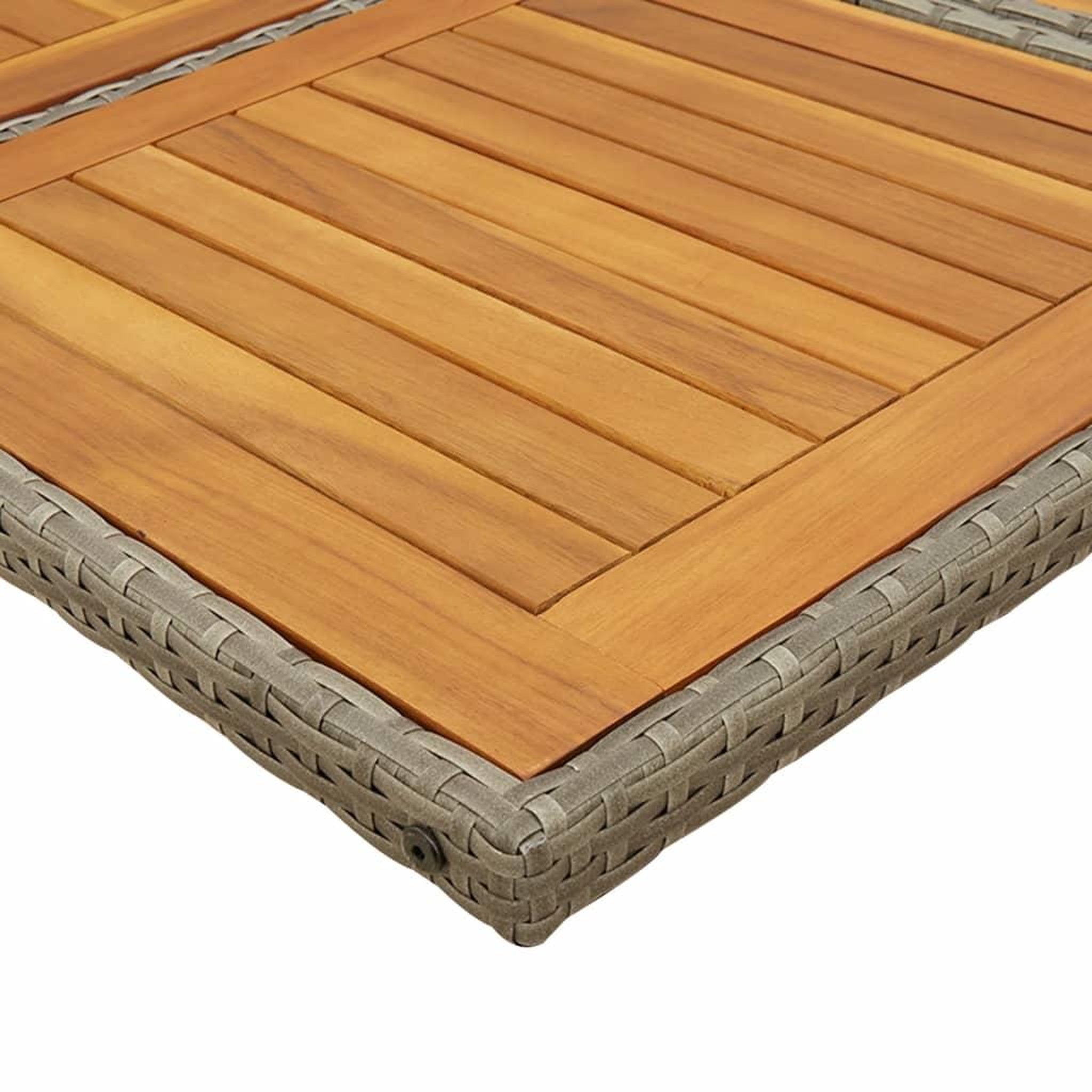 Voir la diapositive 5 : VIDAXL Ensemble a manger de jardin 11pcs avec coussins gris poly rotin