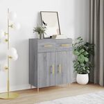 VIDAXL Buffet sonoma gris 69,5x34x90 cm bois d'ingenierie