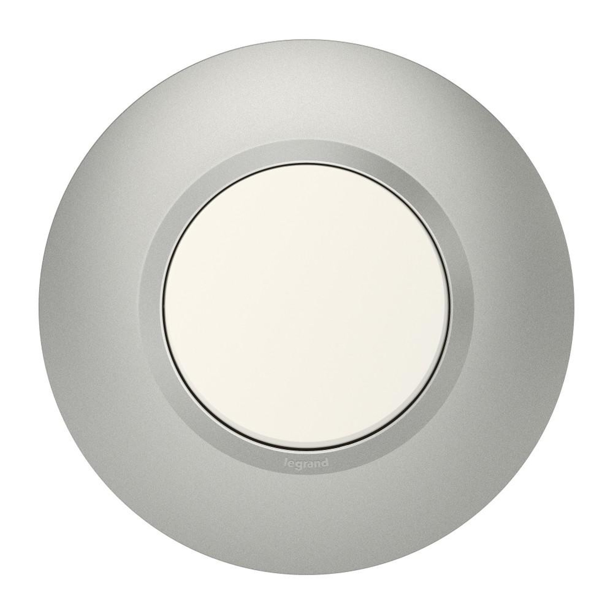 Legrand Plaque simple déco Dooxie, LEGRAND, aluminium