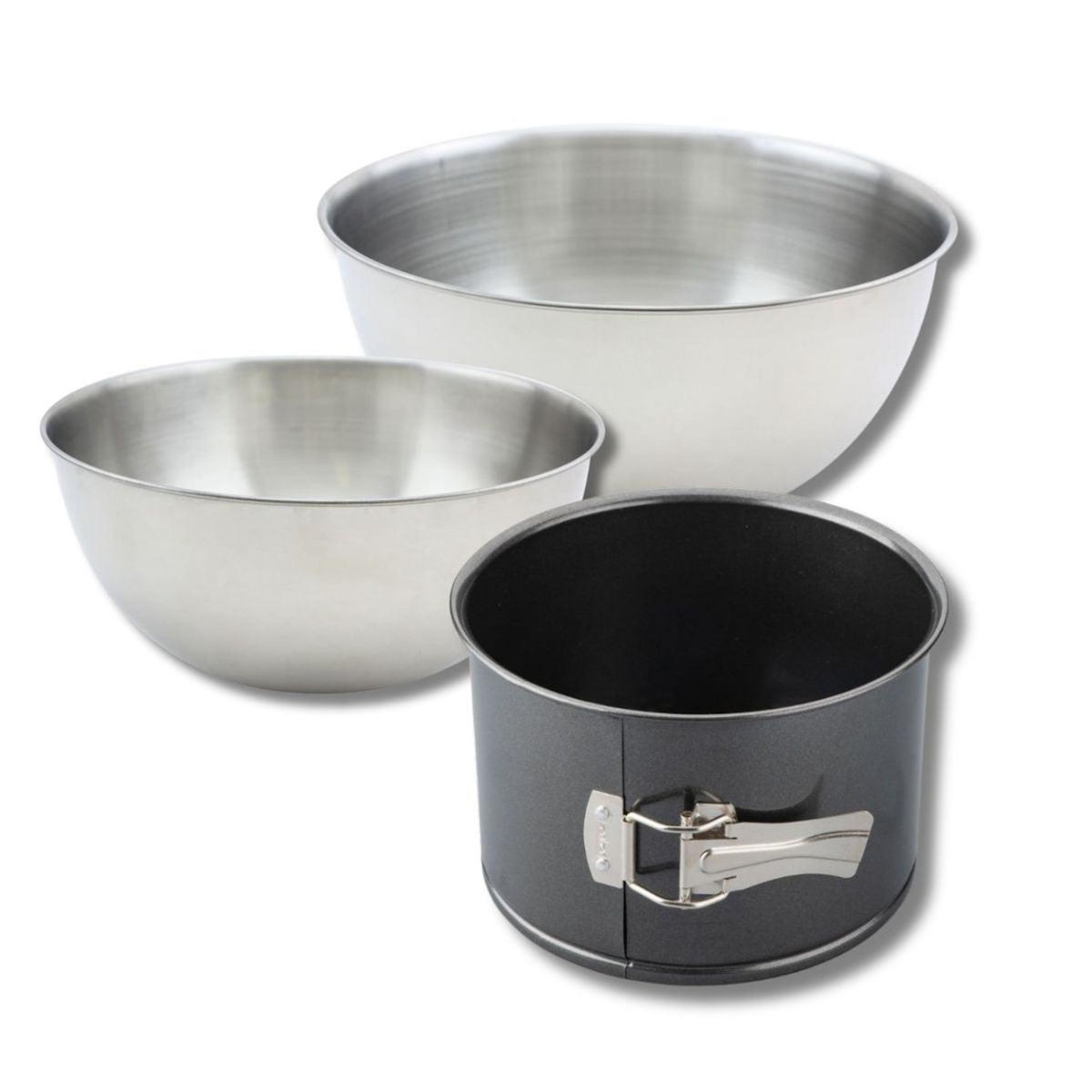 ZENKER Set pâtisserie 1 moule à panettone 18 cm, 2 bols à mixer, 1 spatule Zenker