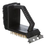 NEKA Brosse de Nettoyage 3 en 1  Grille de Barbecue  12cm Noir