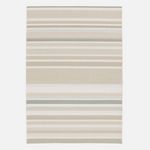 SWEEEK Tapis intérieur/extérieur vintage motif linéaire crème beige gris Gary. Coloris disponibles : Multicolore