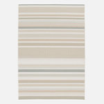 SWEEEK Tapis intérieur/extérieur vintage motif linéaire crème beige gris Gary. Coloris disponibles : Multicolore