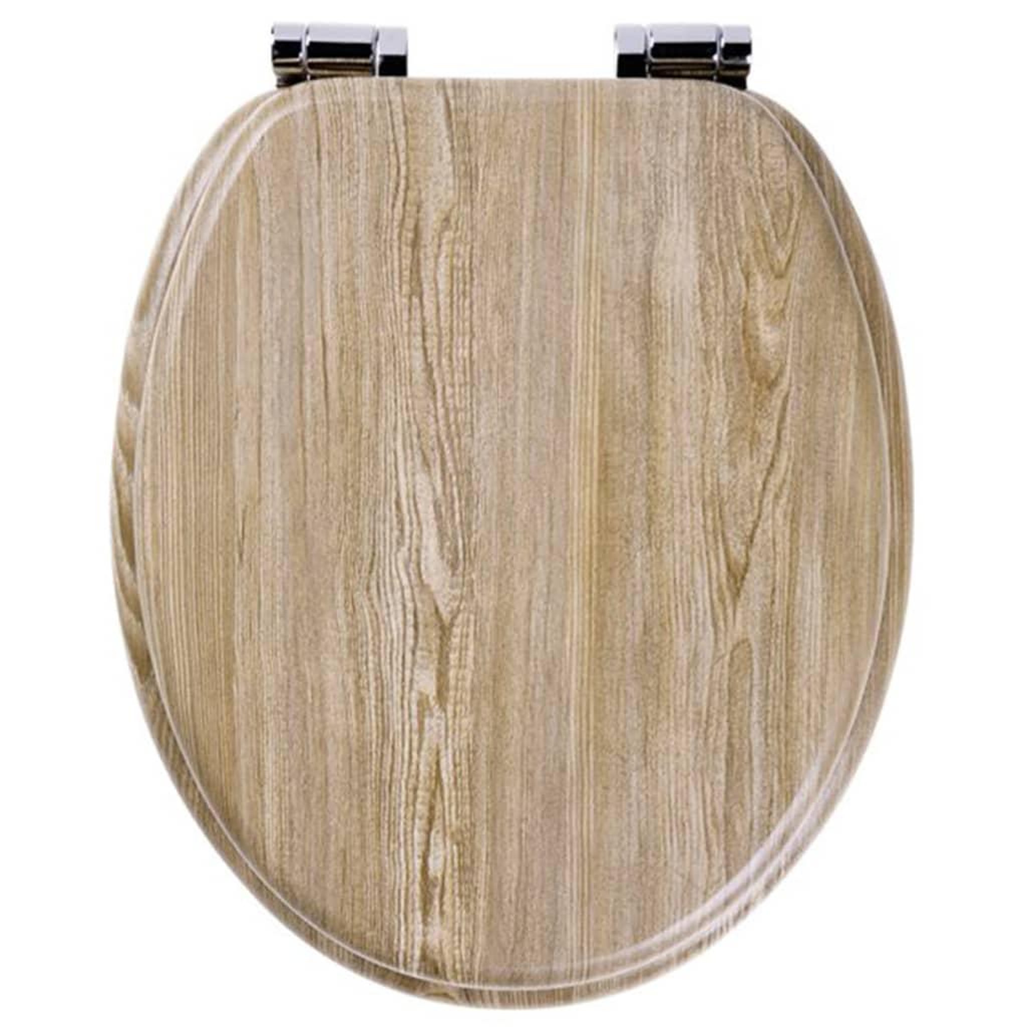 Voir la diapositive 3 : TIGER Tiger Abattant WC a fermeture en douceur Scaffold MDF Marron 252022546