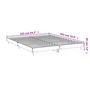 Voir la diapositive 6 : VIDAXL Cadre de lit sans matelas blanc brillant 160x200 cm