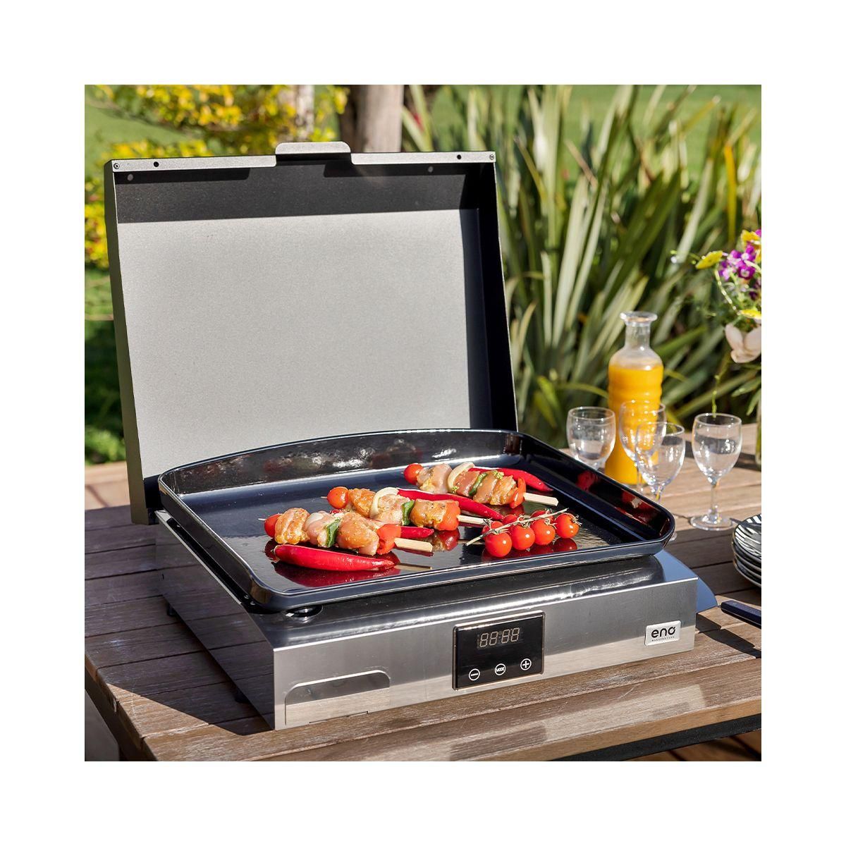 Eno Plancha électrique INITIAL 50 noir gris à poser, 48x38 cm