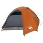 Voir la diapositive 4 : VIDAXL Tente de camping a dome 4 personnes gris et orange impermeable