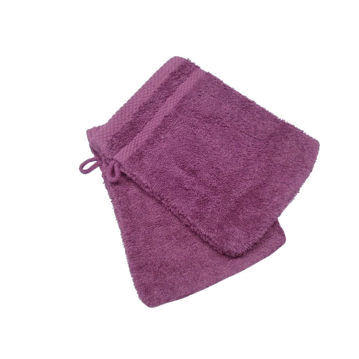 ACTUEL Lot de 2 gants de toilette unis en coton 500 g/m²