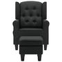 Voir la diapositive 3 : VIDAXL Fauteuil de massage avec repose-pied Gris fonce Tissu