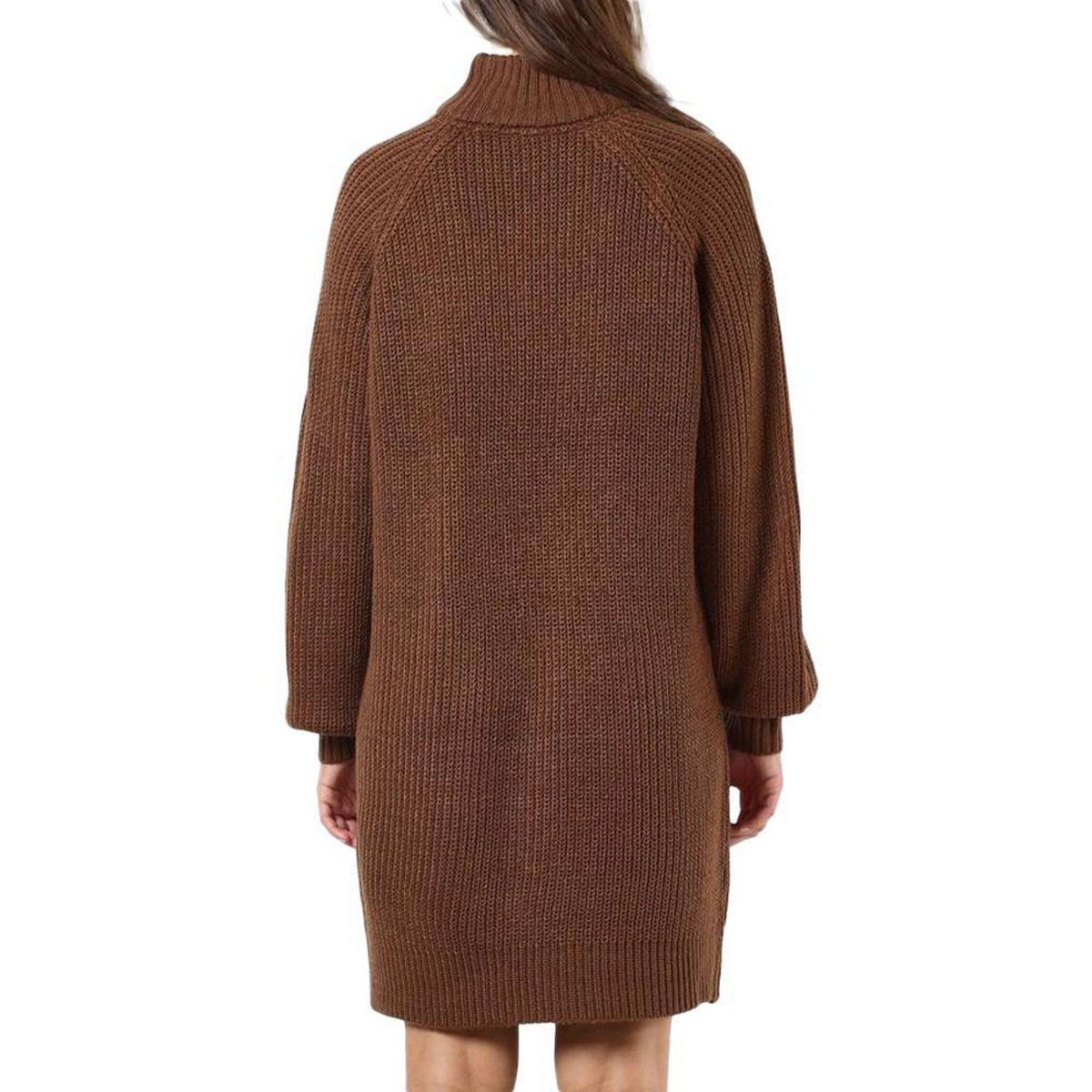 NOISY MAY Robe Pull en Maille Marron Femme Noisy May Timmy