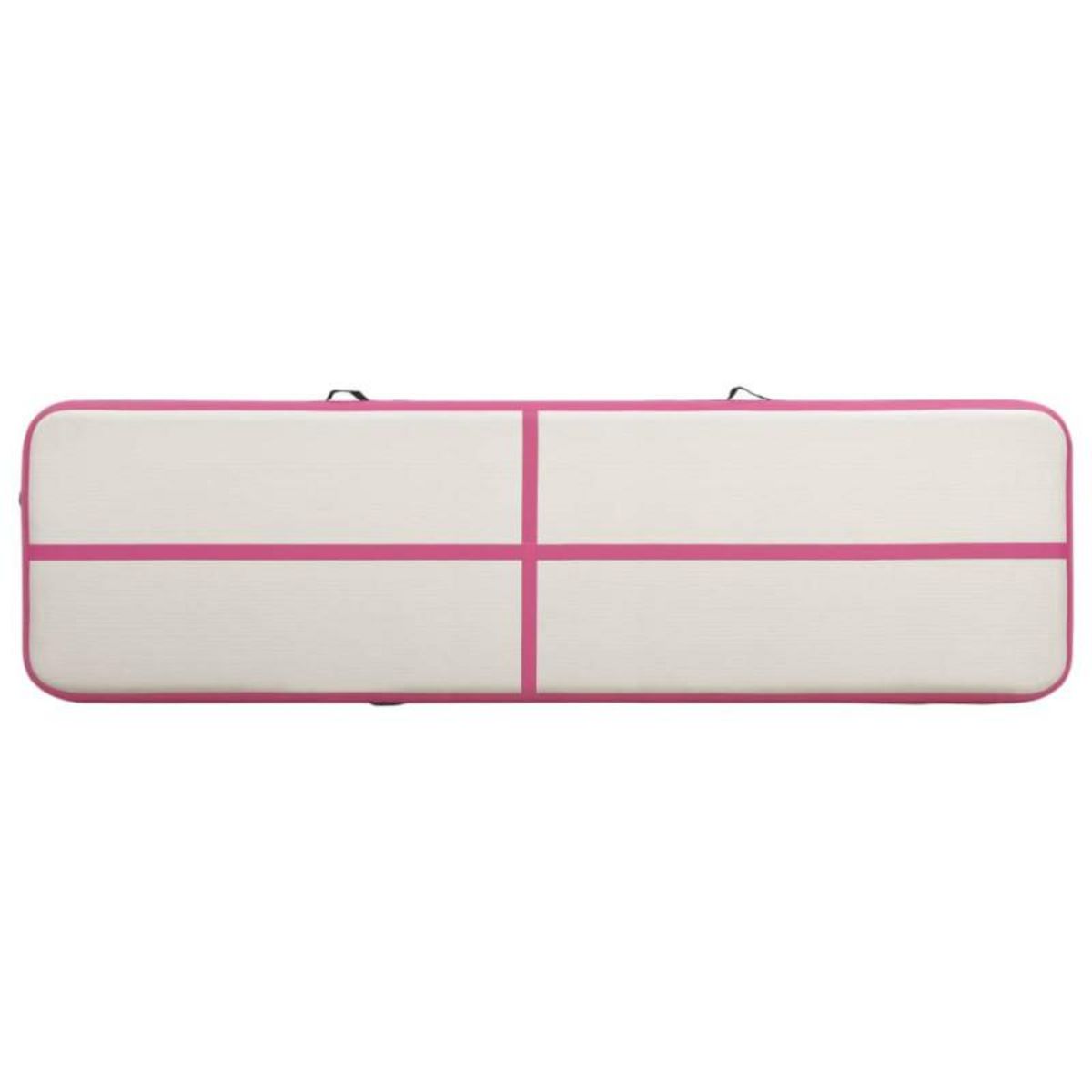 VIDAXL Tapis gonflable de gymnastique avec pompe 800x100x15cm PVC Rose