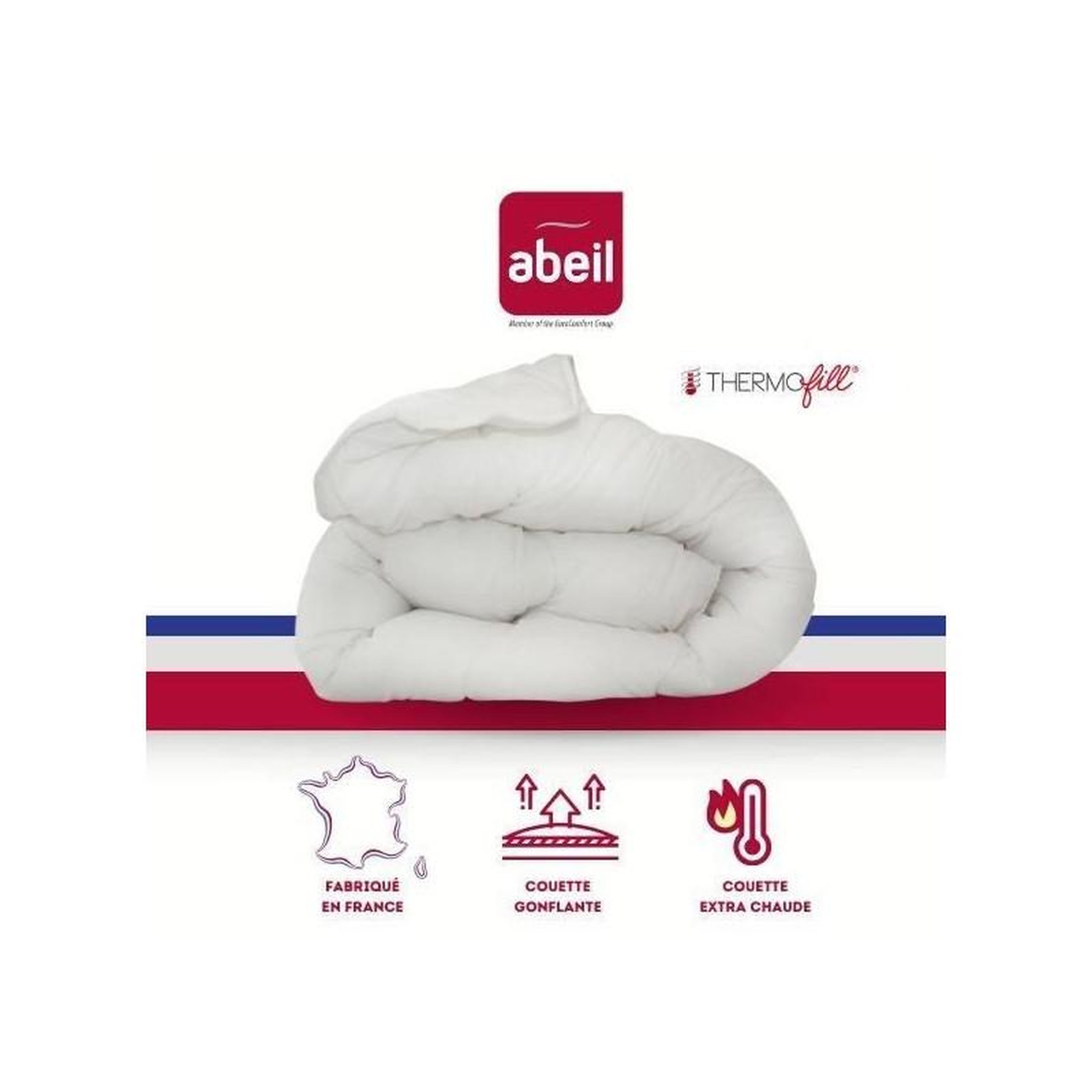 Voir la diapositive 2 : ABEIL ABEIL Couette Thermofill 200 x 200 cm