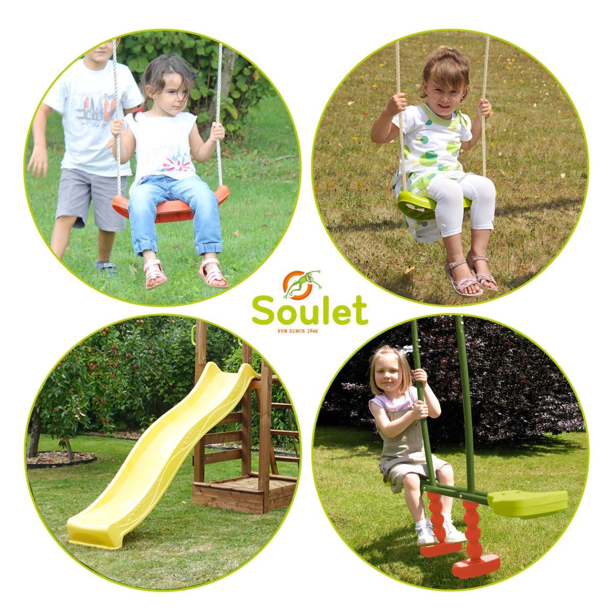 Soulet Aire de jeux avec toboggan - Bois - H3.10m - FEROE