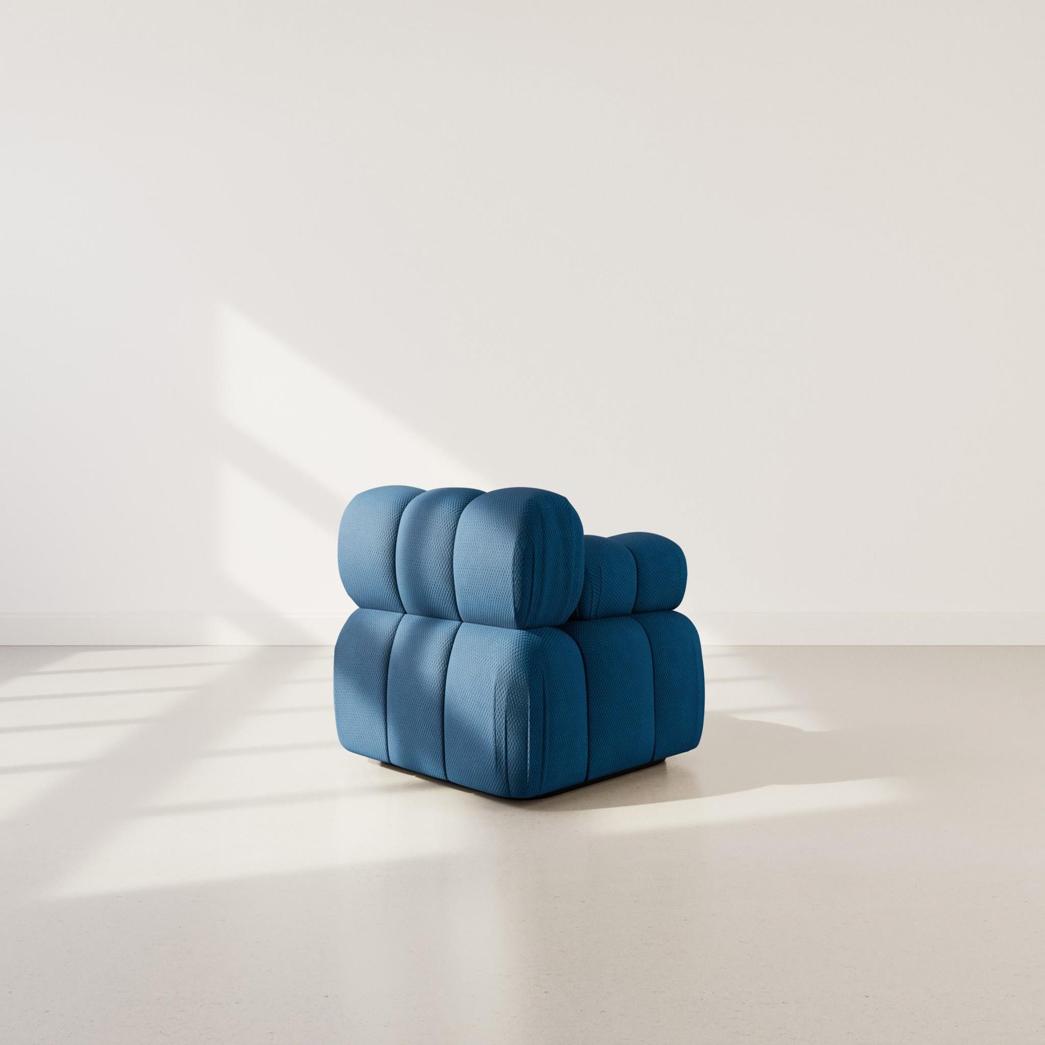 Voir la diapositive 5 : LISA DESIGN Ruby - module d'assise gauche en velours texturé
