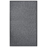 VIDAXL Paillasson Gris 90x150 cm
