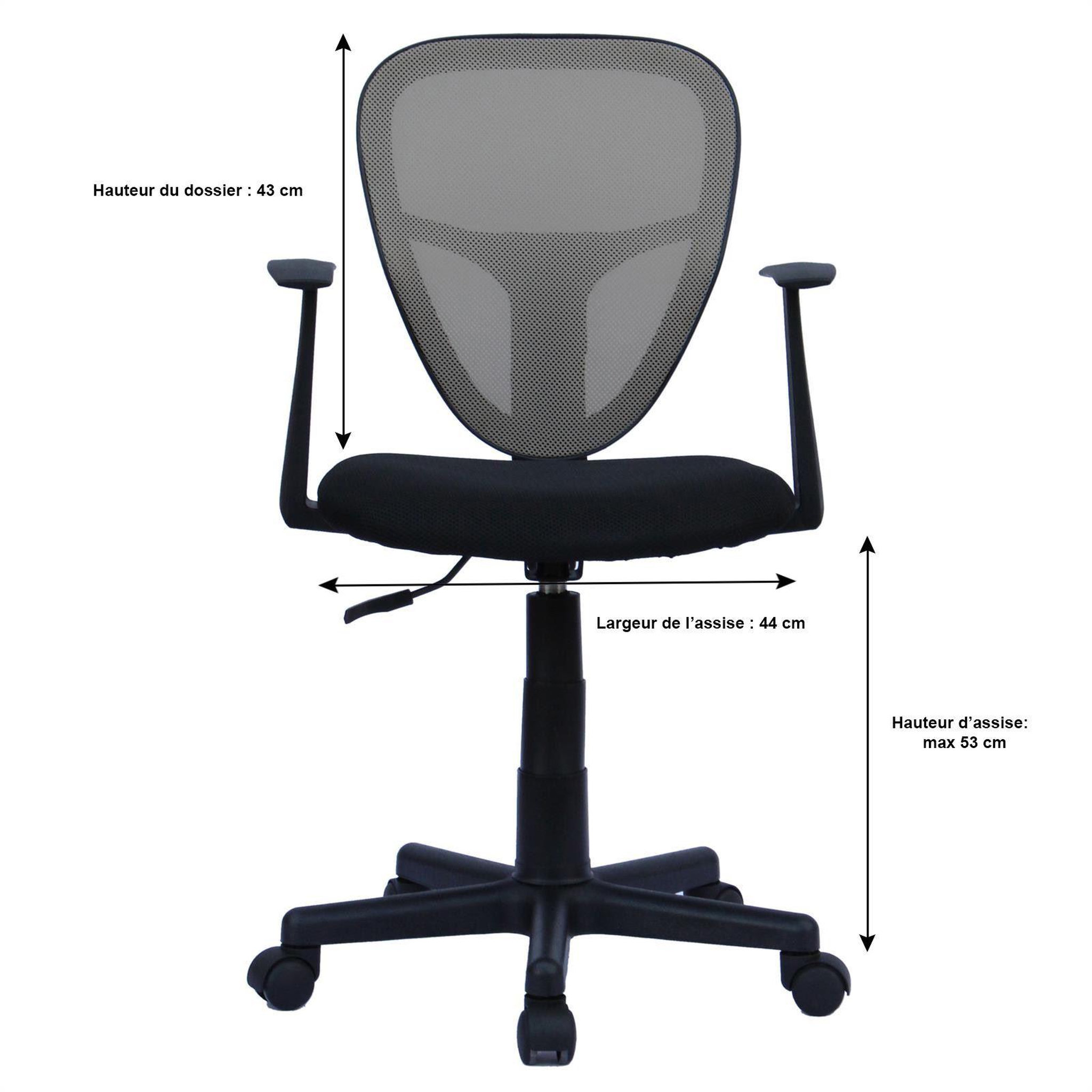 Voir la diapositive 5 : IDIMEX Chaise de bureau pour enfant STUDIO