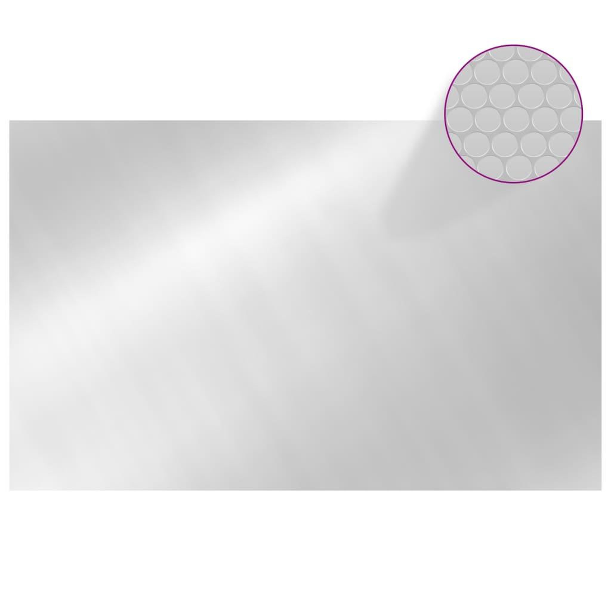 Voir la diapositive 3 : VIDAXL Couverture de piscine rectangulaire 800x500 cm PE Argente