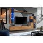 Voir la diapositive 2 : Paris Prix Ensemble Meuble TV Design  Switch II  250cm Naturel & Noir