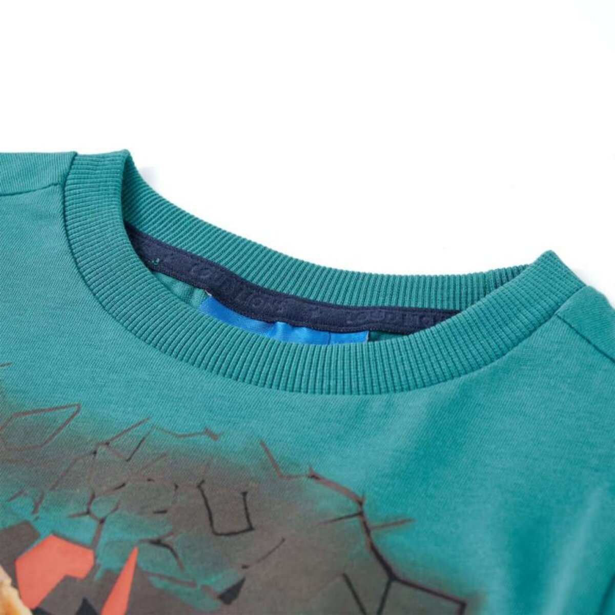 VIDAXL T shirt pour enfants à manches longues aqua foncé 116