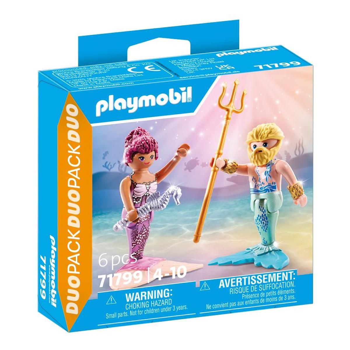 PLAYMOBIL 71799 Sirene et triton avec sceptre et trident