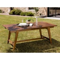 Table de jardin 6/8 personnes rectangulaire pliante 220x90 cm en bois Acacia