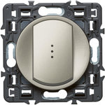 Legrand Celiane interrupteur simple lumineux titane