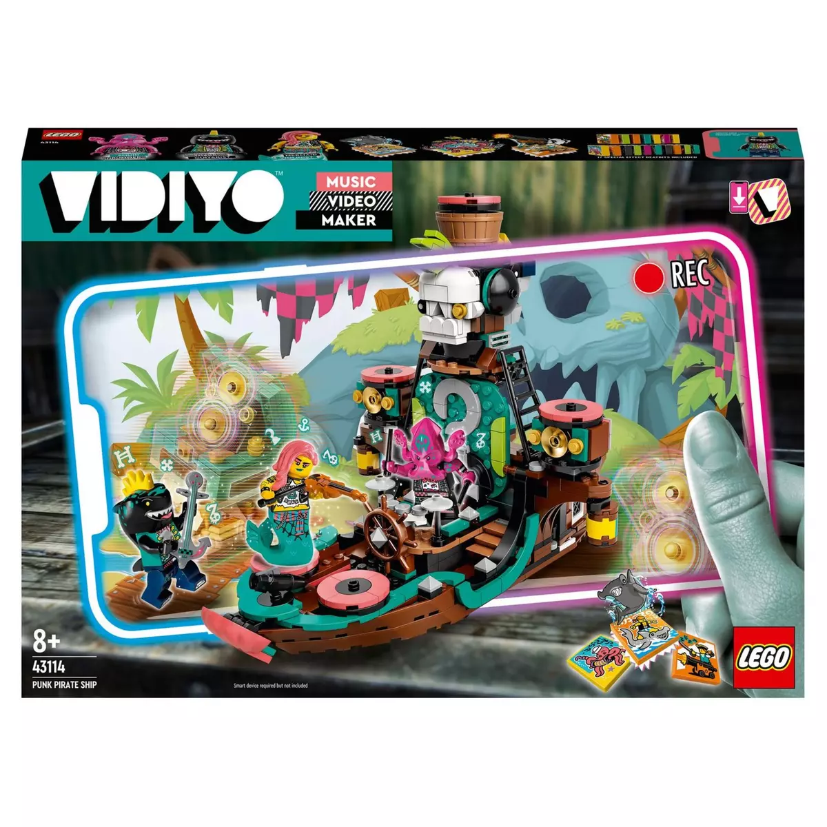 LEGO VIDIYO 43114 - Punk Pirate Ship BeatBox Music Video Maker dès 8 ans