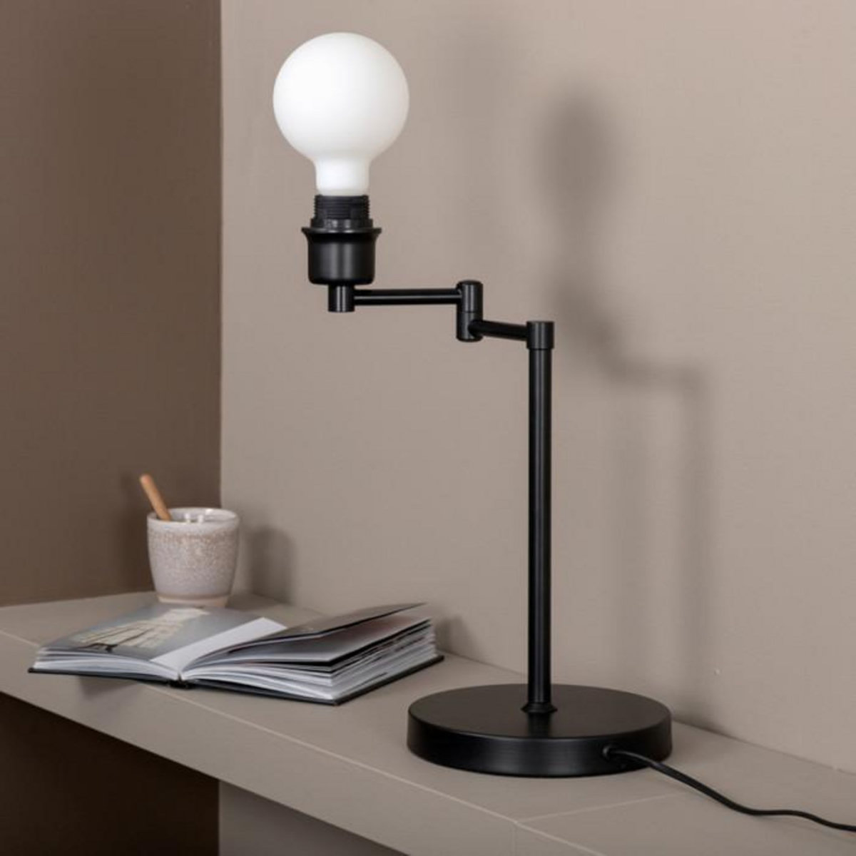 Paris Prix Lampe à Poser Design  Virro  41cm Noir