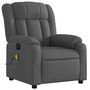Voir la diapositive 4 : VIDAXL Fauteuil inclinable de massage electrique gris fonce tissu