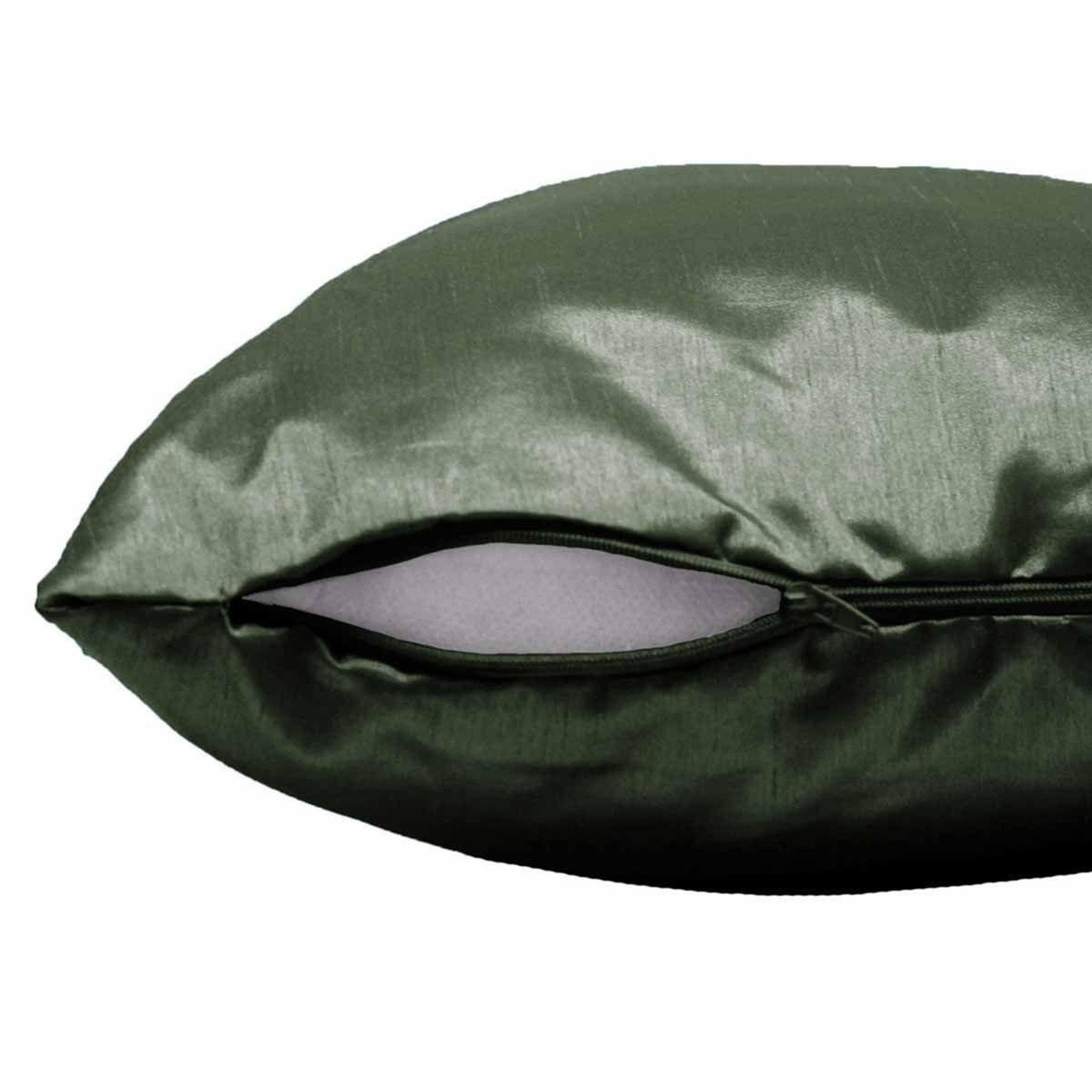 Voir la diapositive 2 : Douceur d'Intérieur Housse de coussin  shana  40x40cm kaki