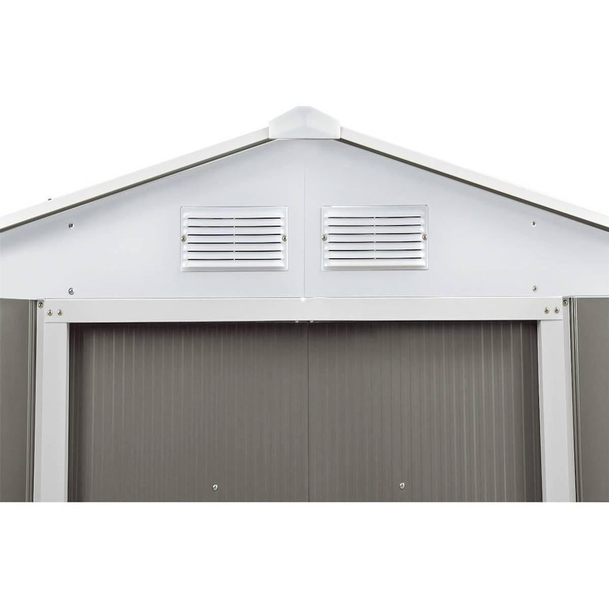 Habitat et Jardin Abri de jardin métal  Dallas  - 2.71 m² - Taupe