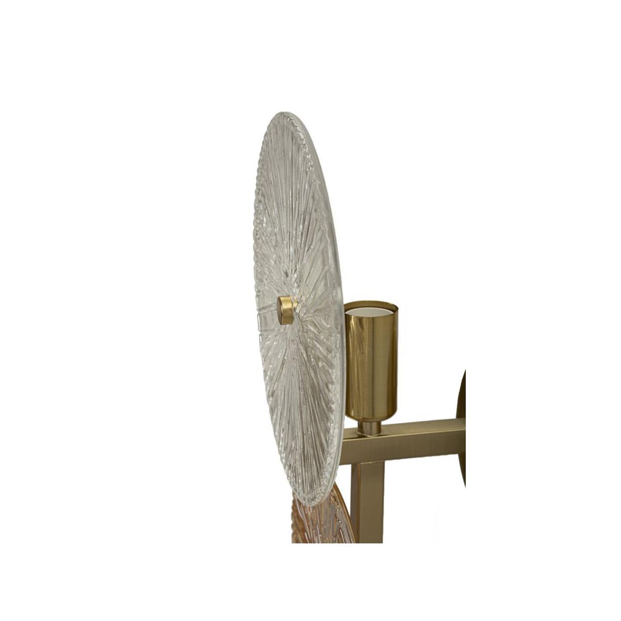 Voir la diapositive 3 : Paris Prix Applique murale en verre  sunrise  41cm or