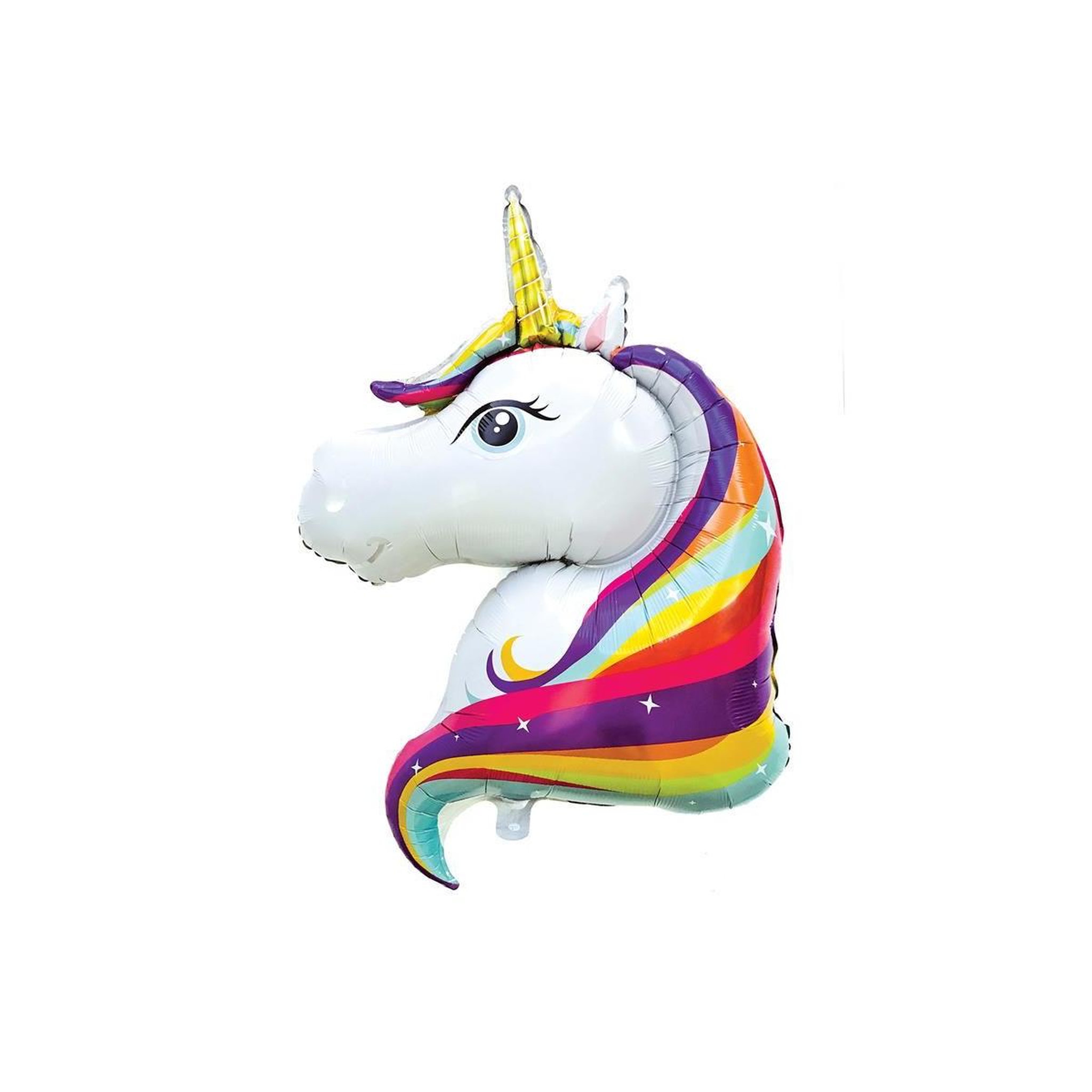 MISTER GADGET Ballon Gonflable Aluminium  Licorne  1m Blanc