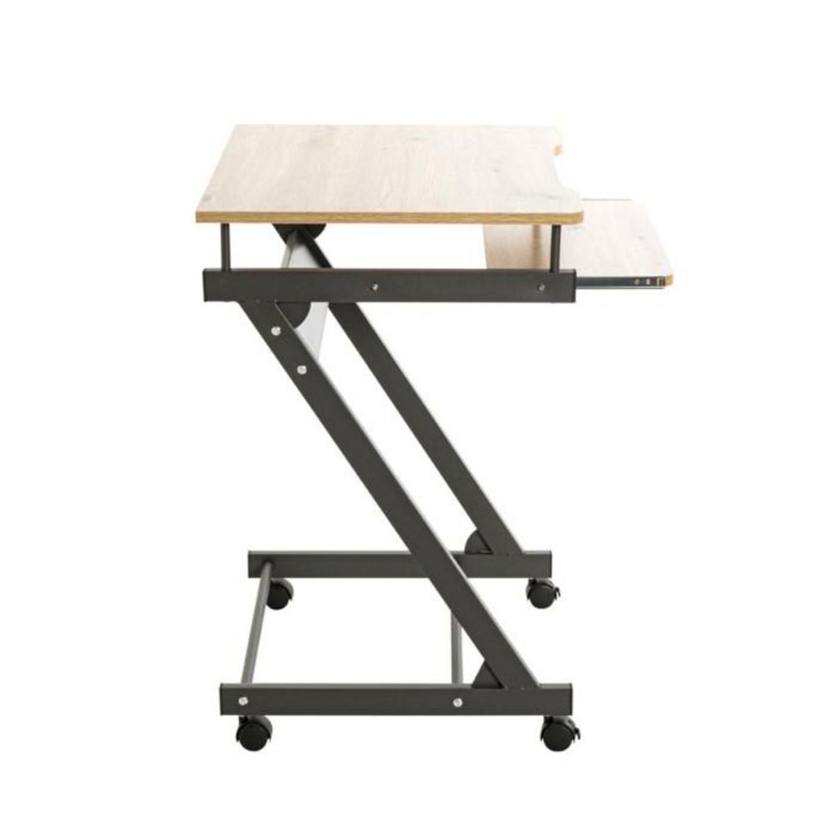 Paris Prix Bureau Design  Admira  75cm Chêne & Anthracite