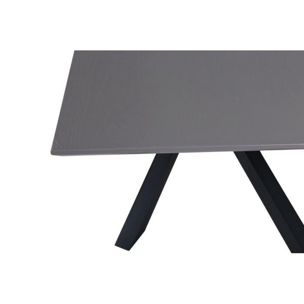 Paris Prix Table à Manger  Piazza  180cm Gris & Noir