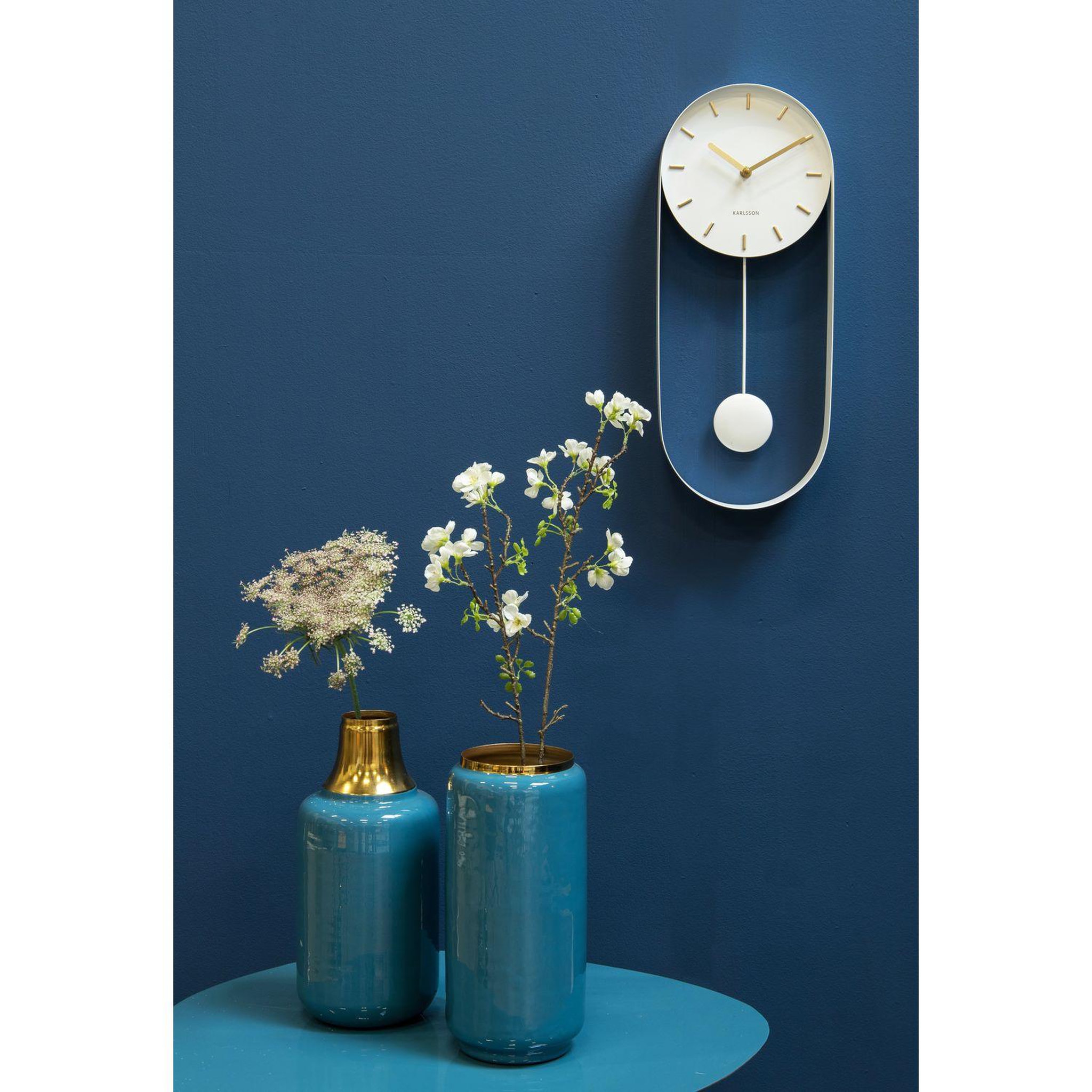 Voir la diapositive 3 : Karlsson Horloge à balancier pendulum design Charm