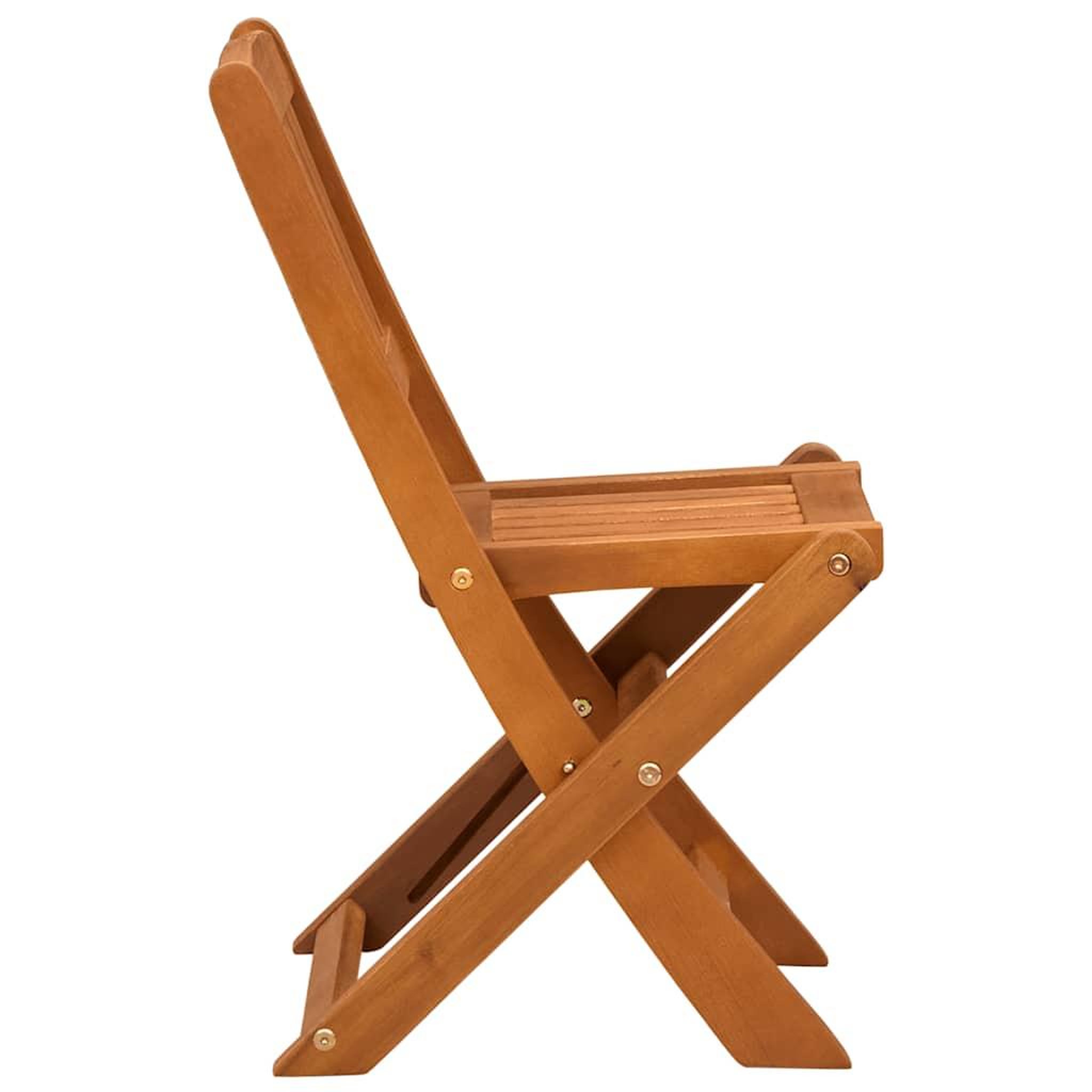 Voir la diapositive 4 : VIDAXL Chaises pliantes pour enfants, lot de 2, en bois d'eucalyptus massif