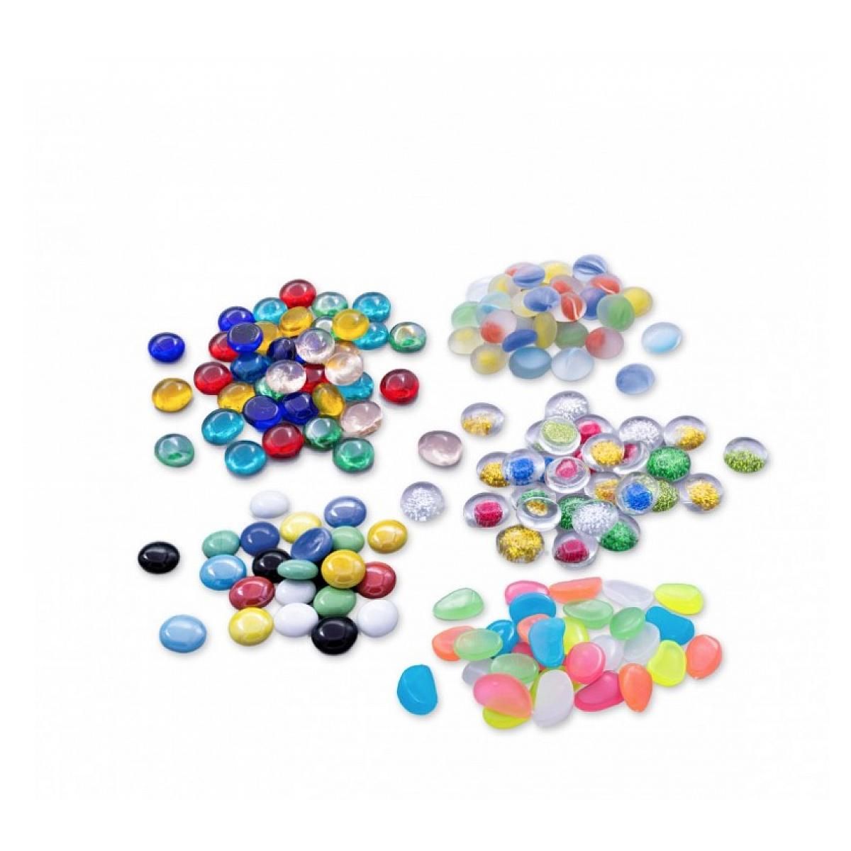 BUKI Coffret de 150 Billes Plates - 5 Styles Colorés pour Amusement Extérieur