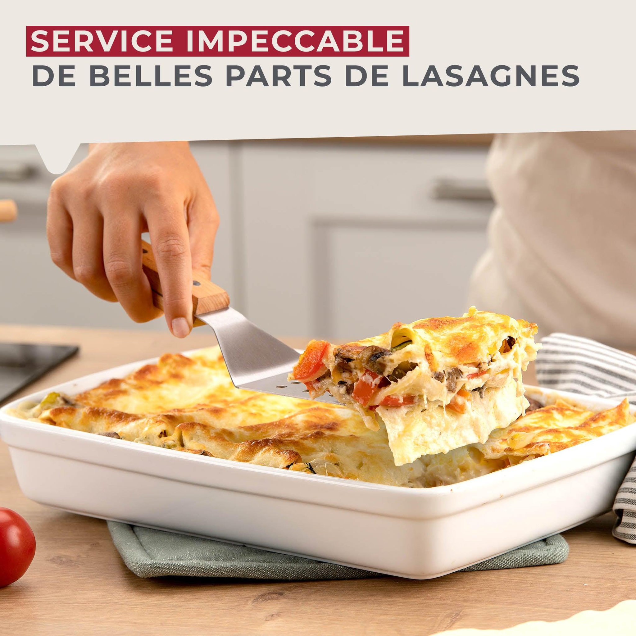 Voir la diapositive 4 : Fackelmann Pelle à pizza ajourée 29 cm fackelmann pizza & pasta