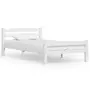 VIDAXL Cadre de lit blanc bois de pin massif 90x200 cm