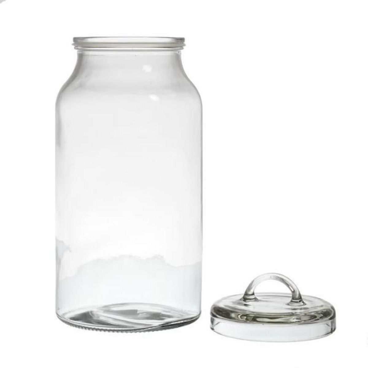 Paris Prix Bocal Rond en Verre  Couvercle  2,7L Transparent