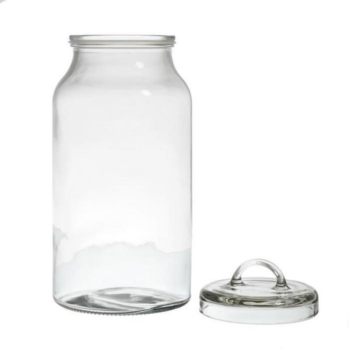 Paris Prix Bocal Rond en Verre  Couvercle  2,7L Transparent