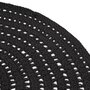 LABEL51 LABEL51 Tapis tricote Coton Rond 150 cm Noir