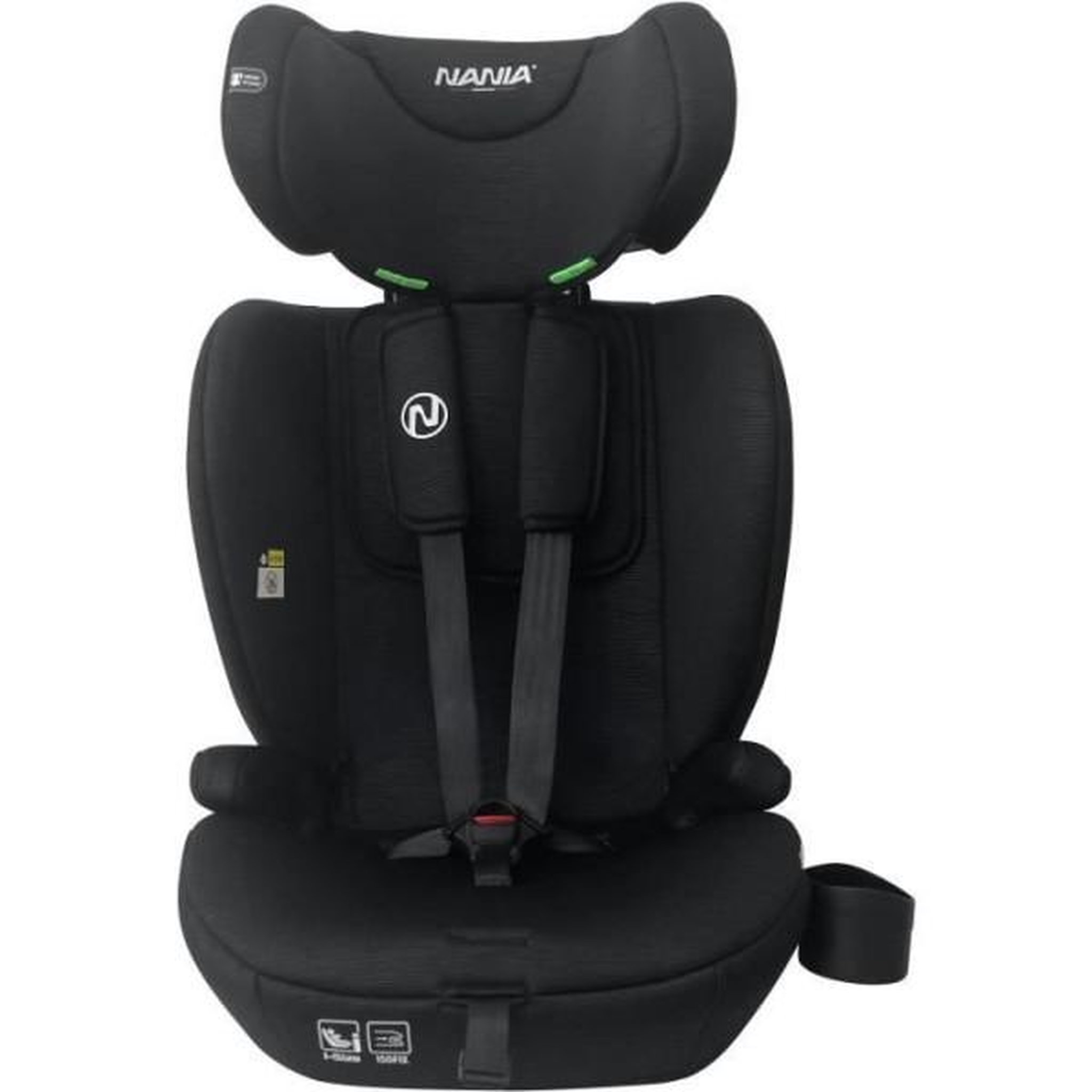 Voir la diapositive 4 : NANIA Siege Auto  ceinturé - NANIA - TORINO - Groupe 1/2/3 - I-size - Avec réducteur - Noir
