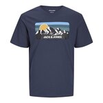 Jack & Jones T-Shirt  Homme Jack & Jones Peak Neck. Coloris disponibles : Bleu