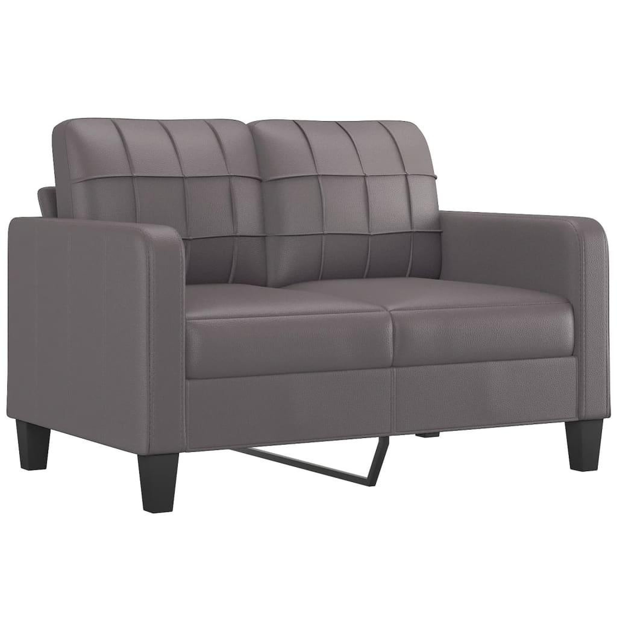 Voir la diapositive 4 : VIDAXL Ensemble de canapes 4 pcs avec coussins gris similicuir
