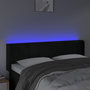 Voir la diapositive 4 : VIDAXL Tete de lit a LED Noir 147x16x78/88 cm Velours