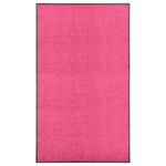 VIDAXL Paillasson lavable Rose 90x150 cm