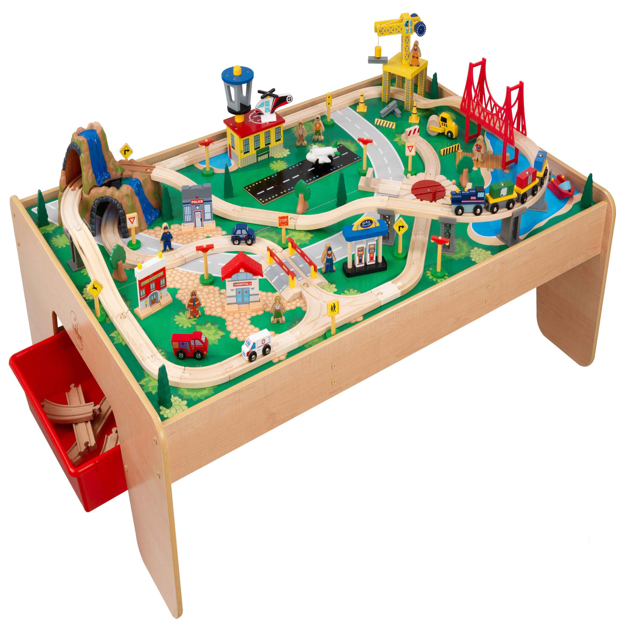 Voir la diapositive 1 : Kidkraft Ensemble train et table Waterfall Mountain