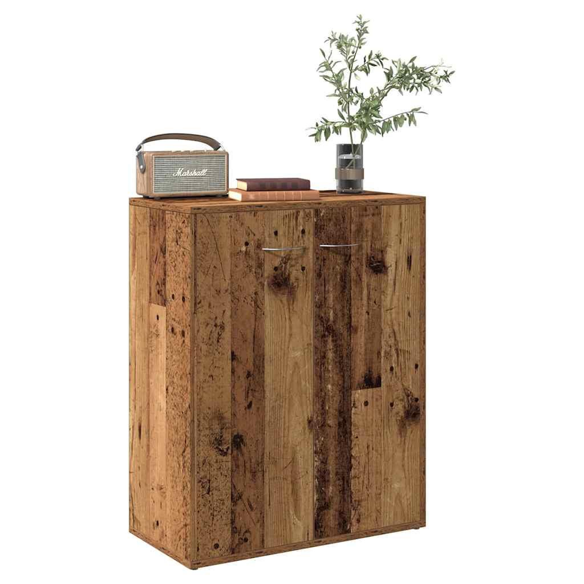 Voir la diapositive 1 : VIDAXL Buffet vieux bois 60x30x75 cm bois d'ingenierie
